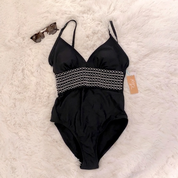 Kona Sol Other - Kona Sol Black One Piece Bathing Suit Size Small